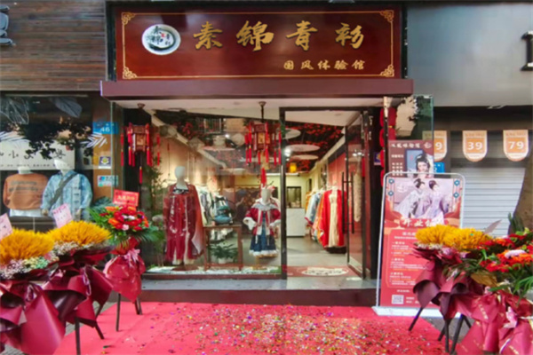 華裳九天素錦青衫漢服